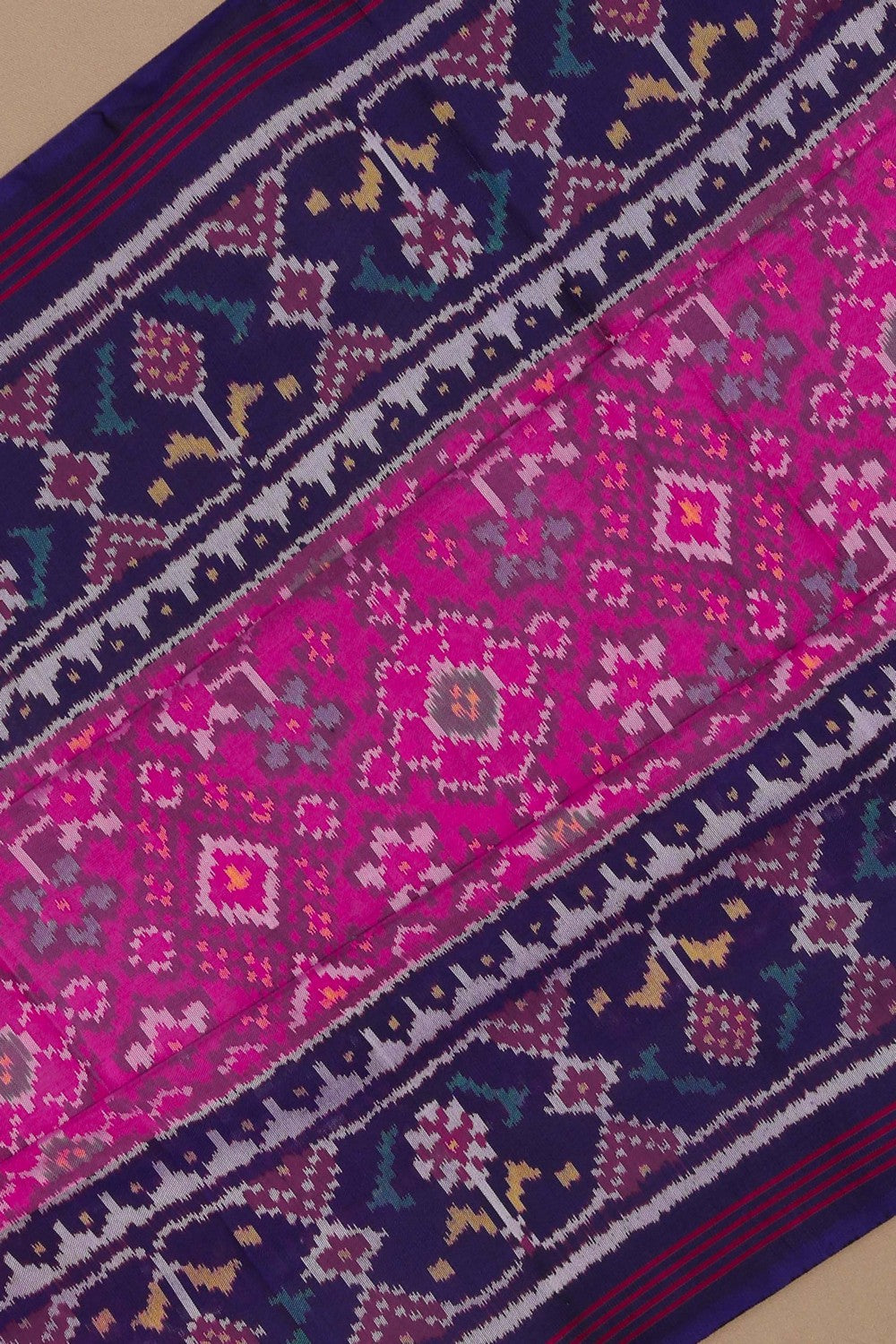 Image of Rajkot Silk Pink Saree